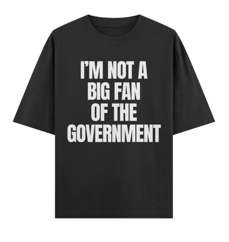 IM NOT A BIG FAN OF GOVERNMENT