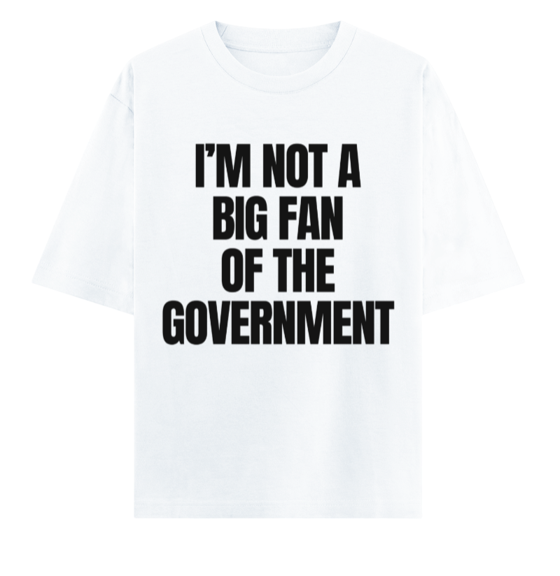 IM NOT A BIG FAN OF GOVERNMENT